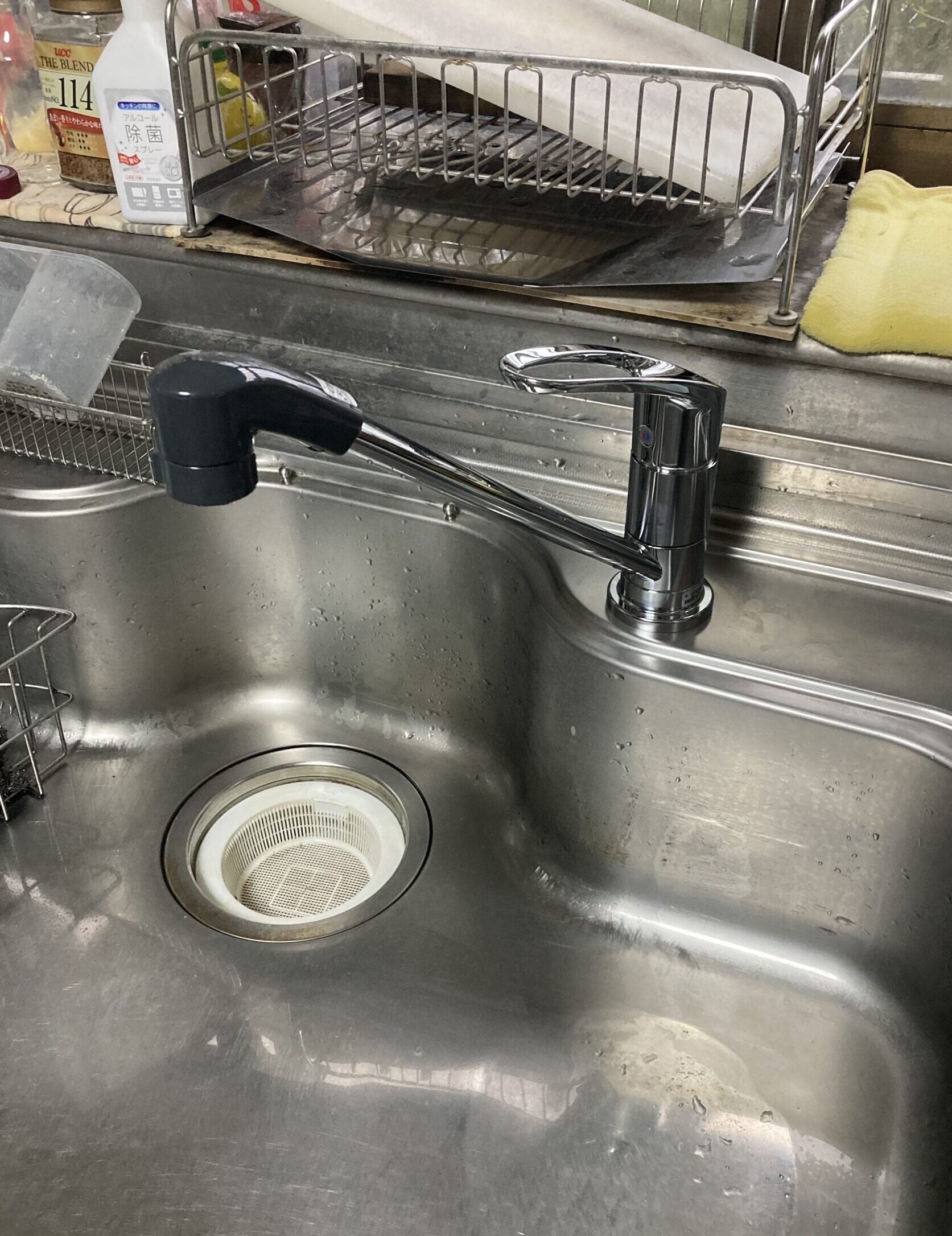 毛呂山町苦林　キッチン水栓交換　4万4千円（工事費込・税込）